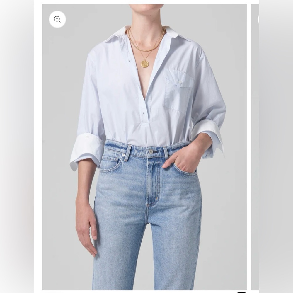 NWT ✨ Citizen of Humanity - Marsden Colorblock Shay Popover size L